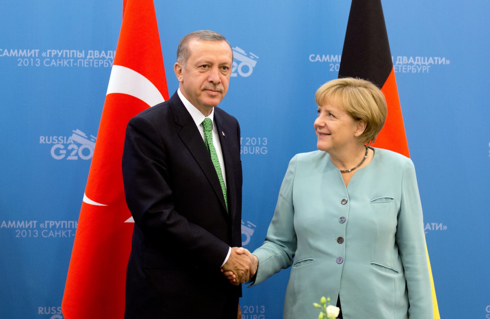 Angela Merkel in Recep Tayyip Erdogan (Foto: epa).