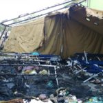 S terena: v Brežicah zgorelo 27 šotorov, migranti delali selfije, poškodovani dve prostovoljki 2