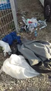 Stanje, ki ga migranti pustijo za seboj po odhodu (Foto: M. G.).