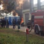 Velik požar v Brežicah, nastanitveni center skoraj pogorel 1