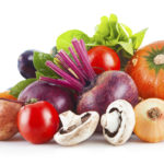 Fresh vegetables with leaf lettuce