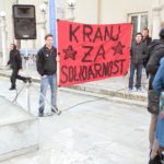 Zgrožena Kranjčanka: Napadli so me, ker sem na shod prišla s slovensko zastavo 1