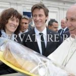 Peter Prevc na obisku pri papežu Benediktu 1