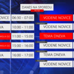 Spored Nove24TV za petek, 29. aprila: 1