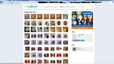 Foto: printscreen spletne strani mojalbum, kjer so se prodajale izkopanine NDH, po vsej verjetnosti najdene prav na slovenskih tleh