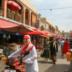 Kashgar market main street, Xinjiang, China