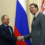 Vladimir Putin and Serbian Prime Minister Aleksandar Vucic