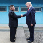 US President Donald Trump meets North Korean leader Kim Jong-un on the DMZ