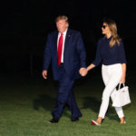 President Trump and First Lady Melania Trump return to the White House