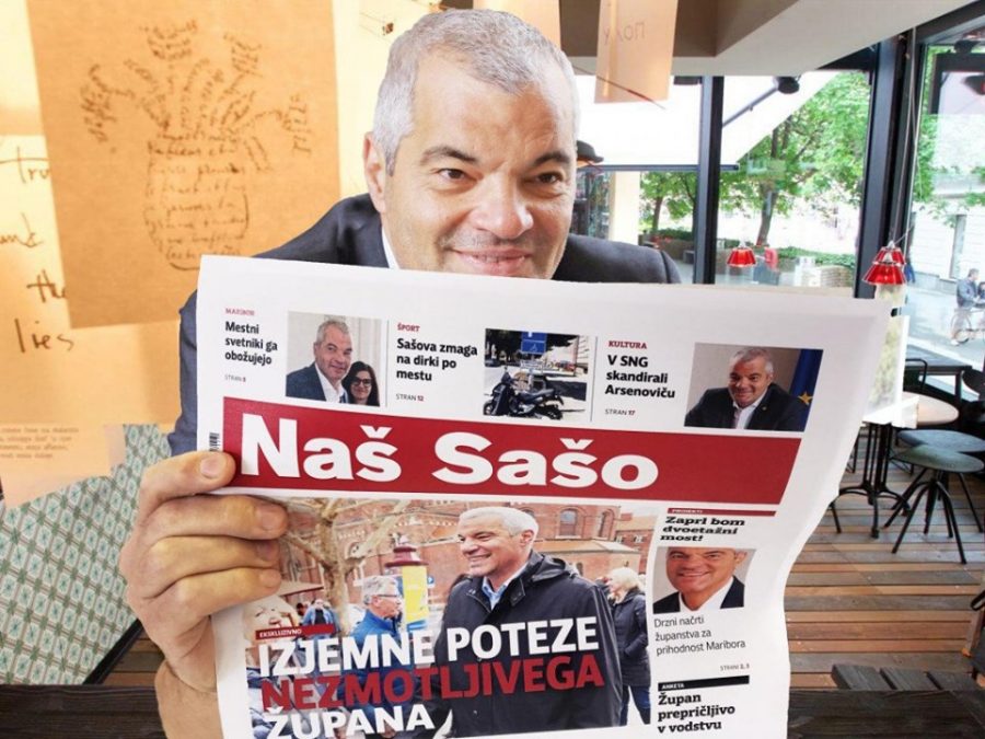 Po vzoru ljubljanskega župana Zorana Jankovića si je mariborski župan Saša Arsenovič izmislil svojo propagandno občinsko glasilo. (Foto: FB)