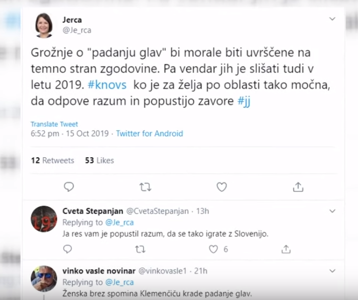 Lažnivi tvit poslanke LMŠ Jerce Korče (Nova24tv/Twitter)