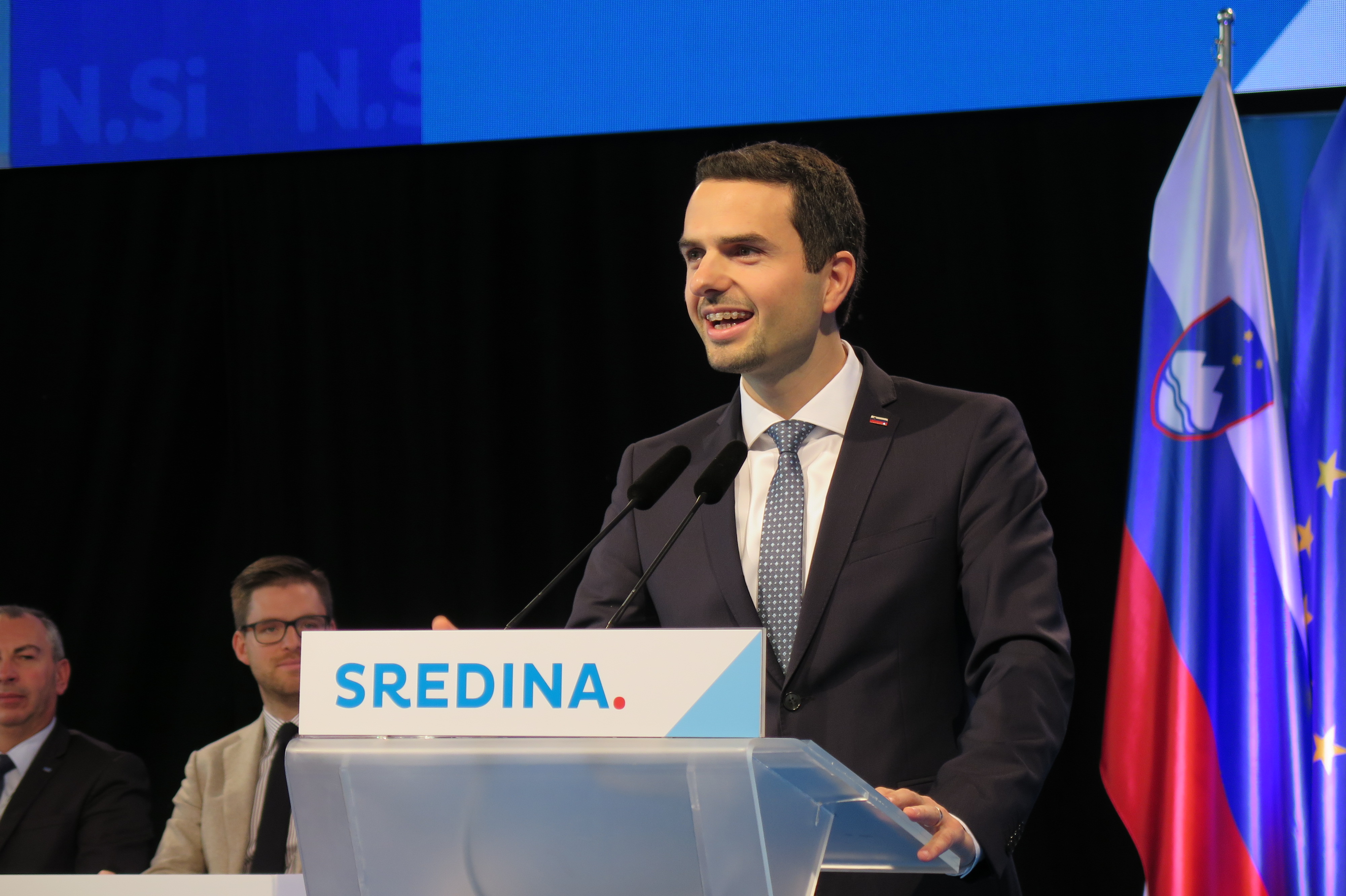 Predsednik KNOVS in Nove Slovenije Matej Tonin. (Foto: STA)