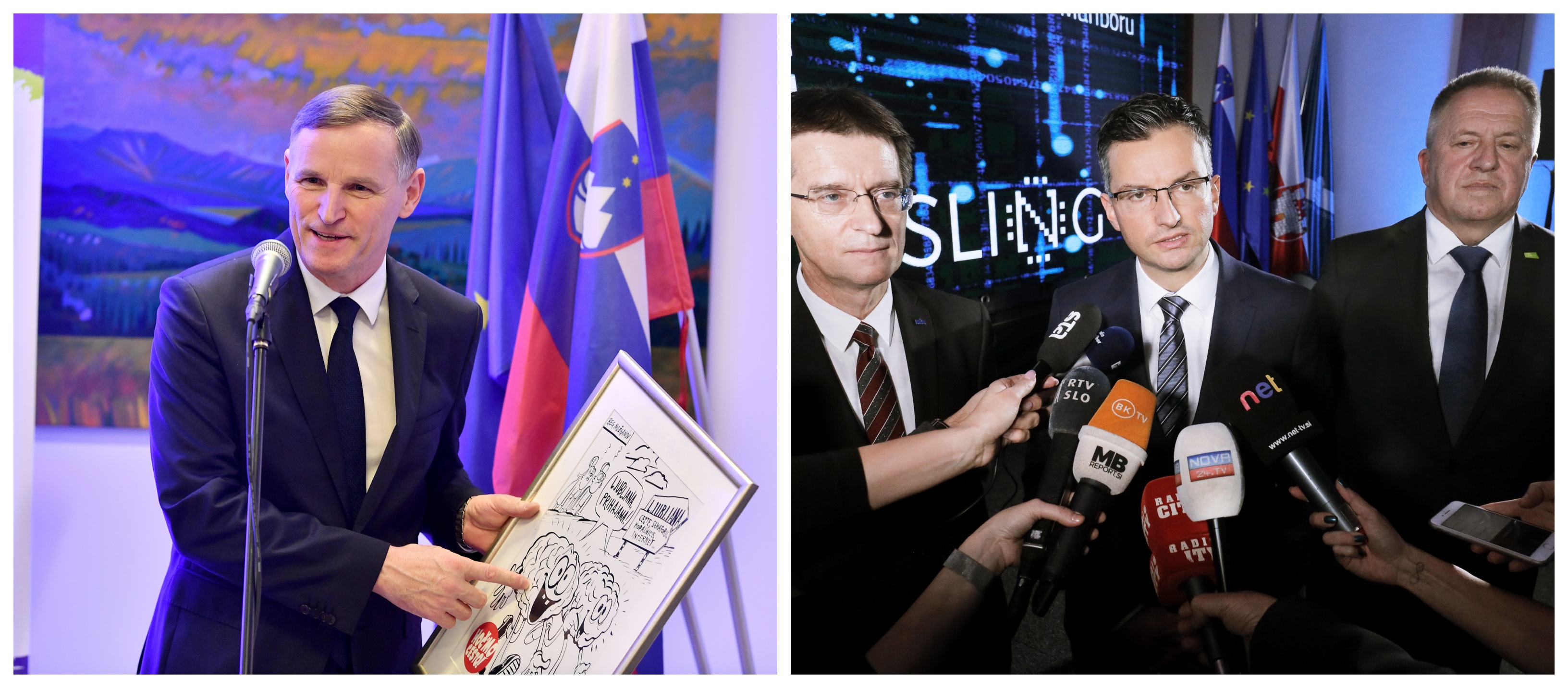 Finančni minister Andrej Bertoncelj in predsednik vlade Marjan Šarec bosta morala hitro umiriti 