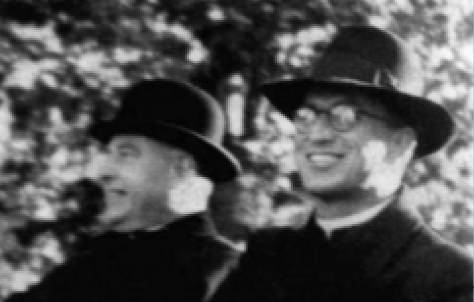 Nemški duhovnik Rudolf Besel sedi na sliki desno. (Foto: Loški razgledi, Rozalija Čuk)