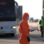 Sanitary control points at the border with Czech republic