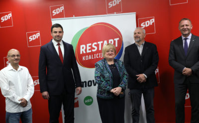 Koalicija Restart na čelu s HDZ (Foto: STA)