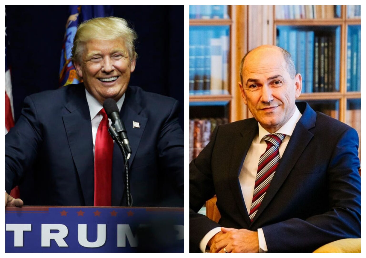 Trump Janši obljubil, da bo obiskal Slovenijo