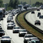 Avtocesta A1.Gost promet in zastoji.
