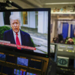 US President Donald J. Trump delivers remarks via Twitter about the violence at the US Capitol