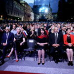 Državna proslava pred dnevom državnosti je letos potekala v odsotnosti Roberta Goloba