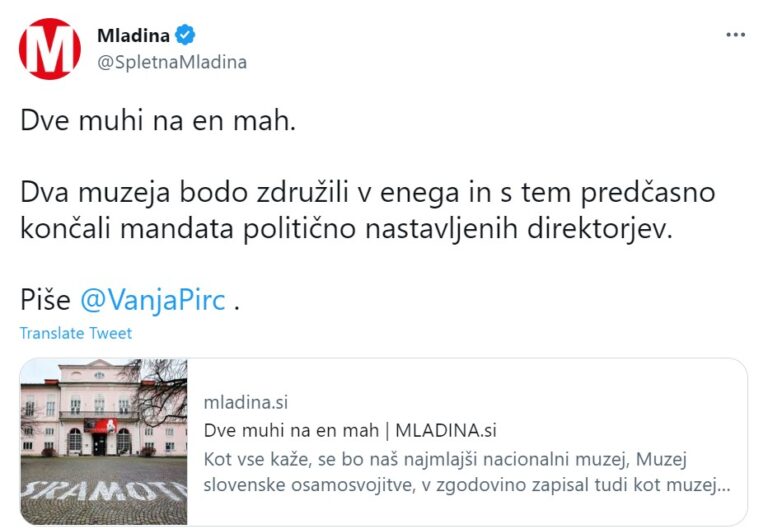 Mladina Je Le e Potrdila Motiv Za Ukinitev MSO Ta Je Odstranitev Kar 