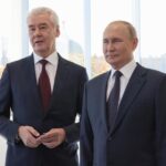 Russian President Vladimir Putin and Moscow Mayor Sergei Sobyanin