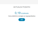 Cena kWh, Slovenija, Statistični urad RS