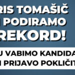 Tomašič bo s podporniki podiral svetovni rekord najdaljše TV oddaje