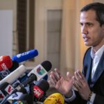 Leader of Venezuela’s opposition Juan Guaido speaks at press conference in Miami