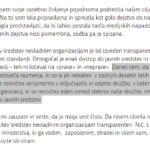 Odstopna izjava, Sanja Ajanović Hovnik