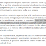 Odstopna izjava, Sanja Ajanović Hovnik