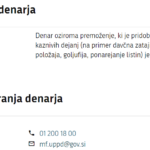 inšpekcija uppd urad za preprečevanje pranja denarja