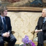 Argentine President Javier Milei visits Quirinal Palace in Rome