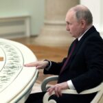 Russian President Putin receives Serbian film director Kusturica at the Kremlin