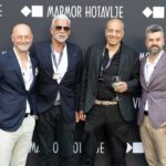 Damijan in Tomaž Selak v družbi enega najuspešnejših dizajnerjev luksuznih jaht Danom Lenardom