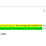 Novinarsko vprašanje za Marto Kos glede njenega domnevnega delovanja za nemški interes