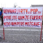 Upokojenci, protest, RTV, POP TV