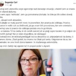 Eugenija Carl se pritožuje nad pravido do odklopa