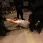 Srbska policija, protestniki, brutalno nasilje