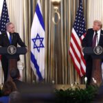 US President Trump and Israeli Prime Minister Netanyahu press conference at the White House