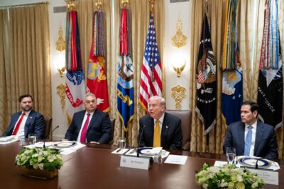 Orbanov obisk Bele hiše: Odnosi obeh držav dosegli “višave”