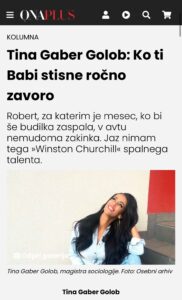 Tudi Ksenji Benedetti je dovolj politizacije medijev: zaradi kolumnistke Tine Gaber ne bo več pisala za Delo