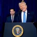 US President Donald Trump addresses the media after capture of Venezuelan President Maduro