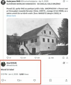 Na platformi X razburja komentar nekdanje uslužbenke PU Celje