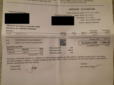 Primer dolgotrajne oskrbe v Mariboru? Invalid mora za oskrbo plačati kar 600 evrov več!