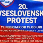 20 vseslovenski protest proti Golobovi vladi