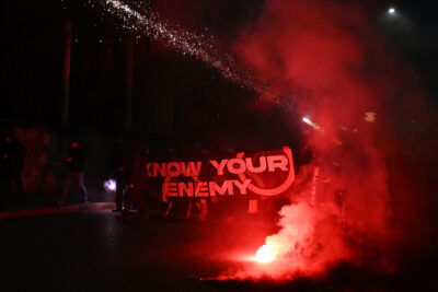 Melonijeva odgovorne za levičarsko nasilje na protestih proti olimpijskim igram označila za sovražnike Italije