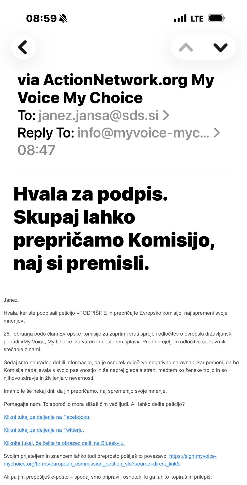 Janši zlorabili podpis. Ali Inštitut 8. marec nezakonito zbira podpisnike za svojo peticijo?