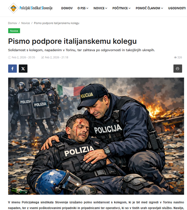 Zakaj je nasilje nad policisti v Italiji vredno obsodbe, na Metelkovi pa ne?