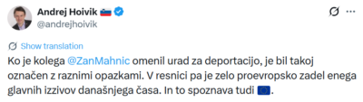 Romana Tomc glede zaostritve migracijske zakonodaje: “Velika zmaga EPP”